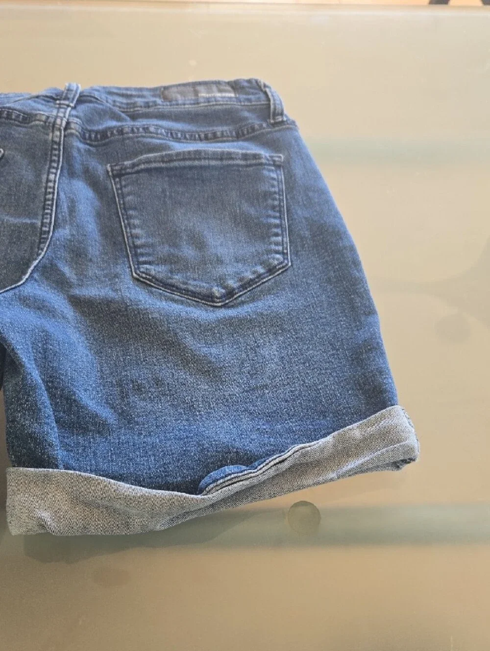 DKNY Blue Denim Roll-Cuff Women's Shorts